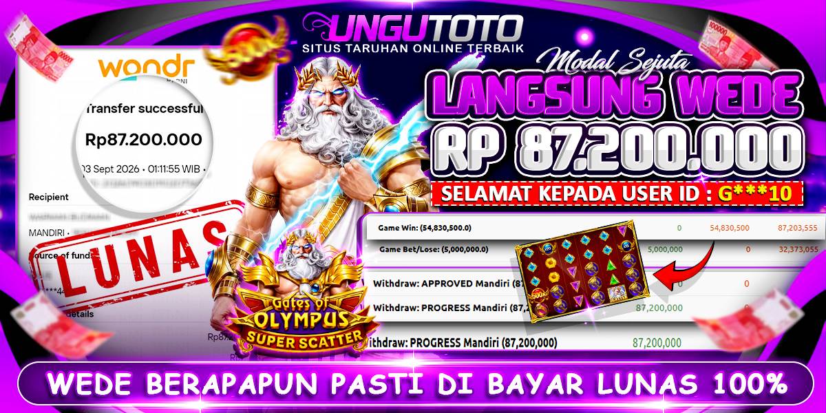 WEDE BERAPAPUN PASTI BAYAR
